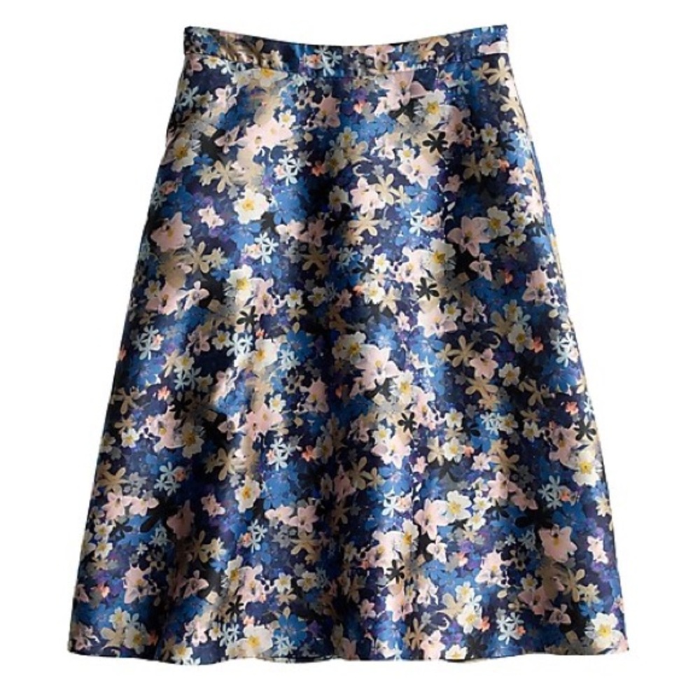 J.Crew Collection Circle Skirt Nightgarden Floral